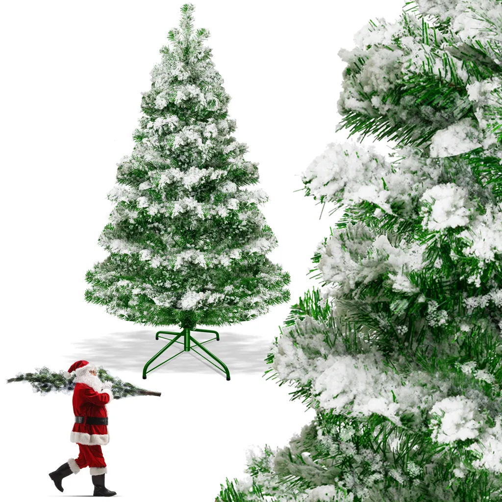 KESSER® Weihnachtsbaum Künstlich , Tannenbaum , Farbe:Schnee, Größe:210cm – Bild 2