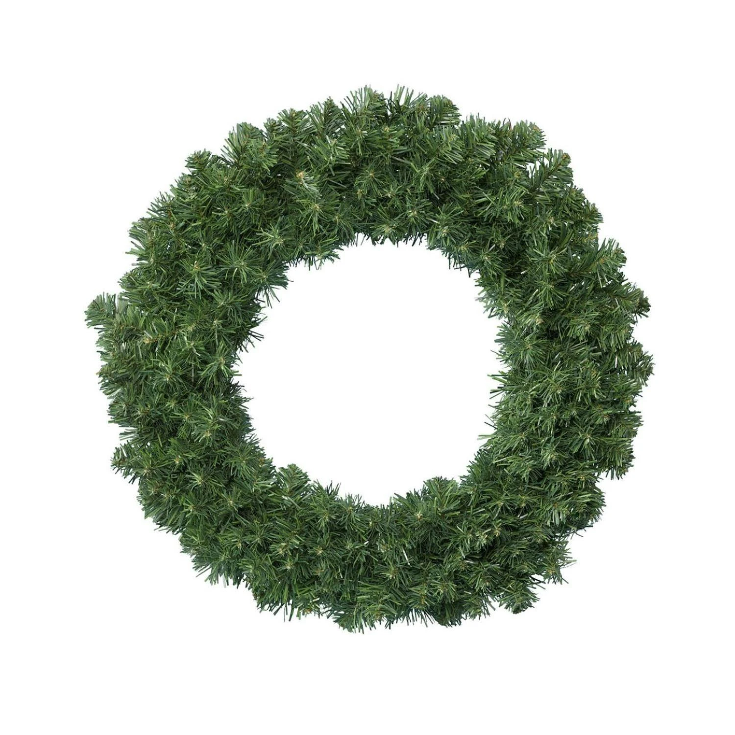 Tannenkranz Türkranz Kunstkranz Schneeoptik D: 28,5cm Innen Grün Weiß – Bild 2