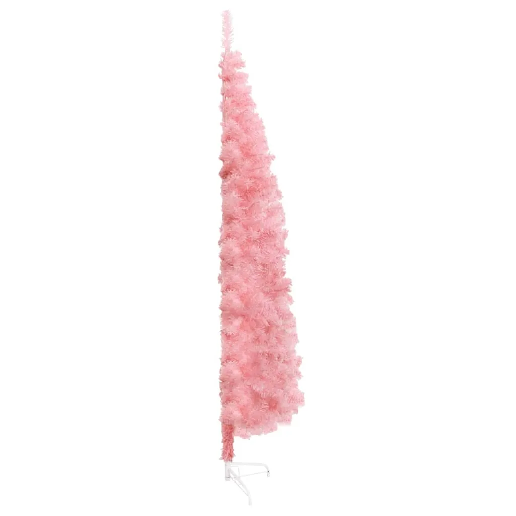 VidaXL Künstlicher Halb-Weihnachtsbaum Mit Ständer Schlank Rosa 120 Cm – Bild 5