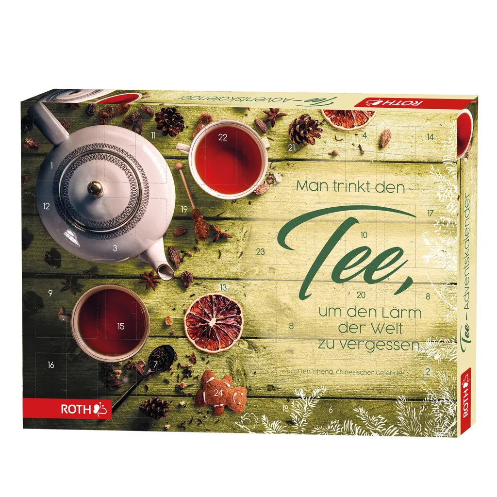 ROTH Tee Adventskalender 2022 Gefüllt Mit Hochwertigen Teemischungen, Kalender Mit Tee Für Die Vorweihnachtszeit – Bild 5