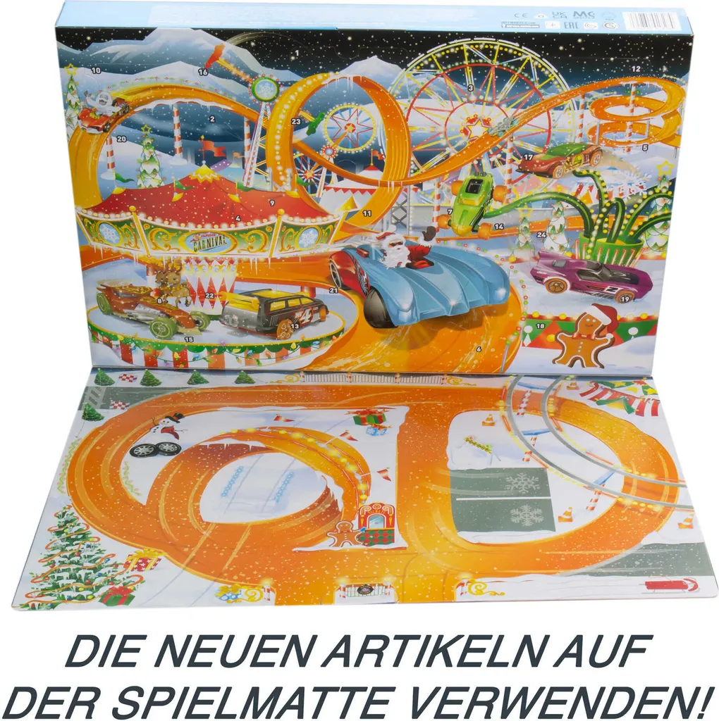 Hot Wheels Kinder-Adventskalender 2022 Inkl. 8 Spielzeug-Autos In 1:64 – Bild 5