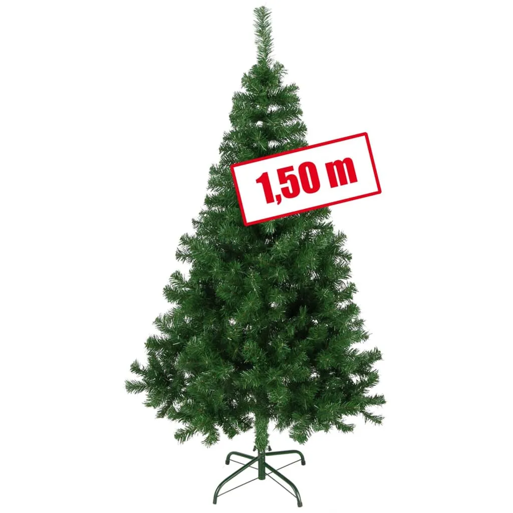 VIDAXL HI Weihnachtsbaum Mit Metallständer Grün 150 Cm