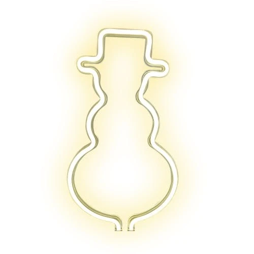 Raburg LED Neon Schneeflocke Stab Ca. 70cm, Weiß – Bild 2