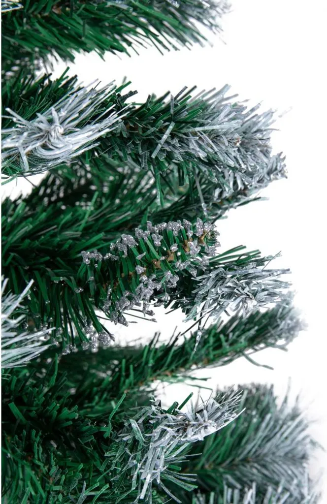 Weihnachtsbaum Tannenbaum Kiefer Diamant Beschneit Mit Zapfen 220cm Baumstamm – Bild 4