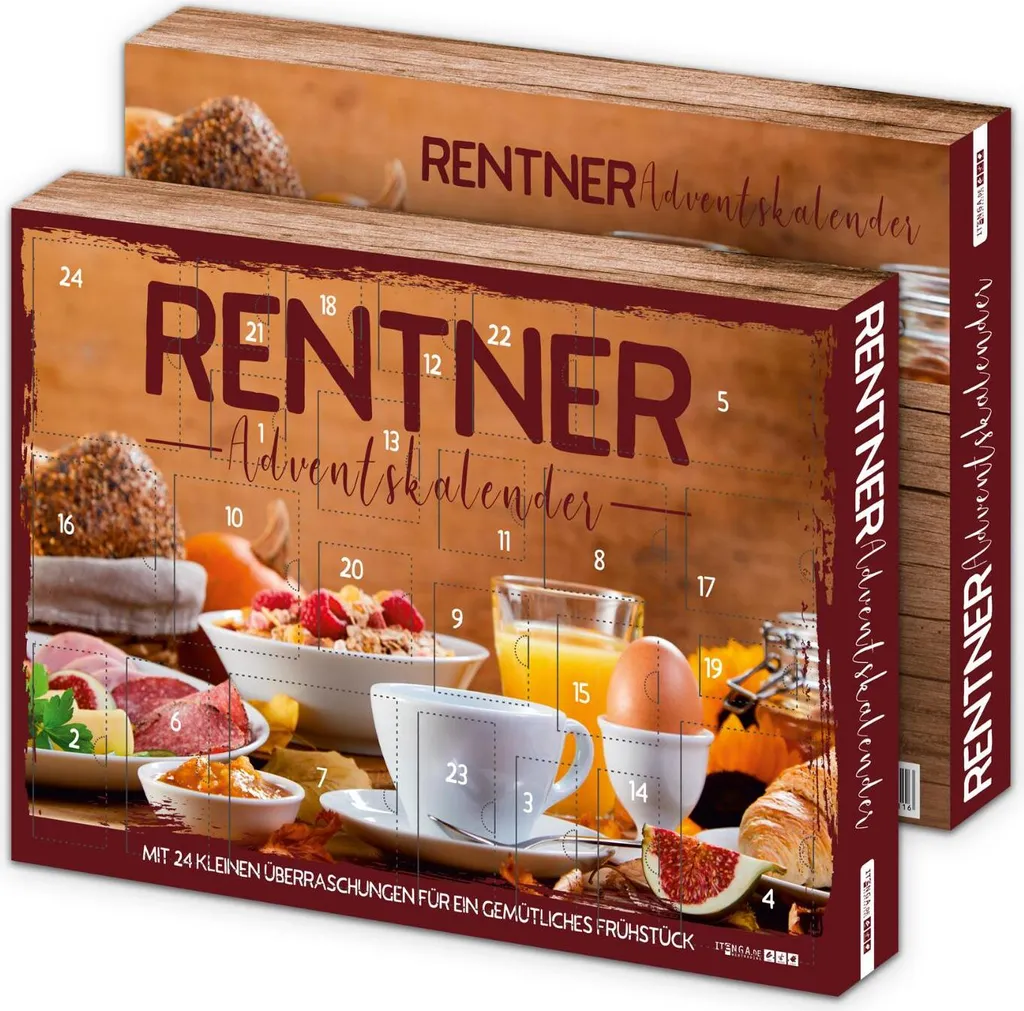 Itenga Adventskalender Rentner - Rentner Adventskalender Mit Frühstücksartikeln – Bild 2
