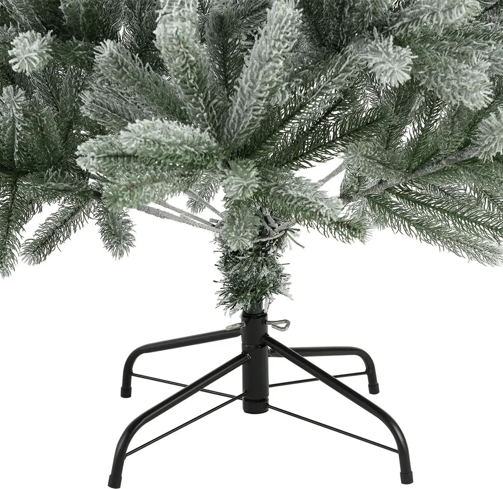 Juskys Künstlicher Weihnachtsbaum Talvi 180 Cm Mit Schnee & Metall Ständer, Naturgetreu, Einfacher Aufbau, Tannenbaum Christbaum Weihnachtsdeko Künstlich – Bild 13