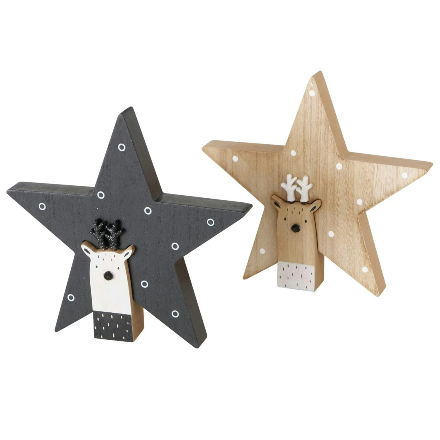 B./2 2tlg Set Deko-Aufsteller Hirsch Blitzy - 2025737 – Bild 2