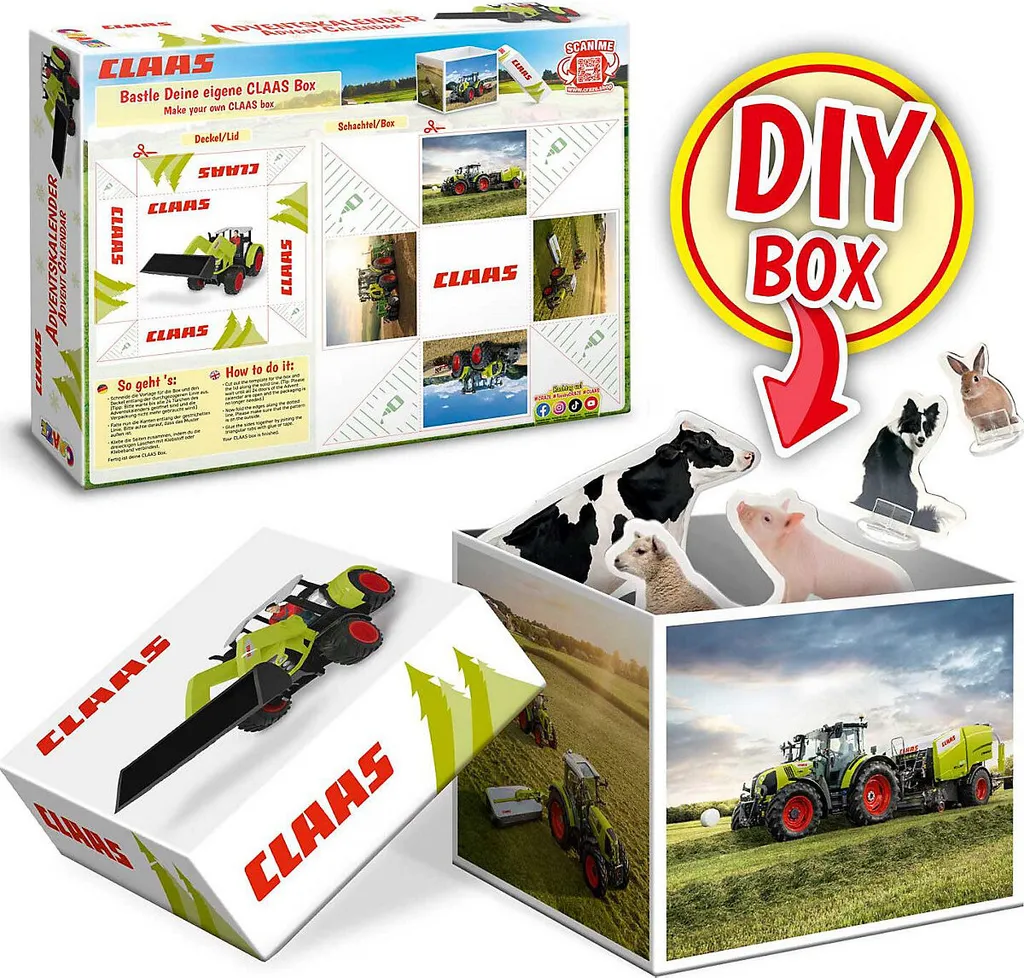 CRAZE Spielwaren Adventskalender Claas Adventskalender Zum Spielen Saison Adventskalender Blackoffer2022 – Bild 17