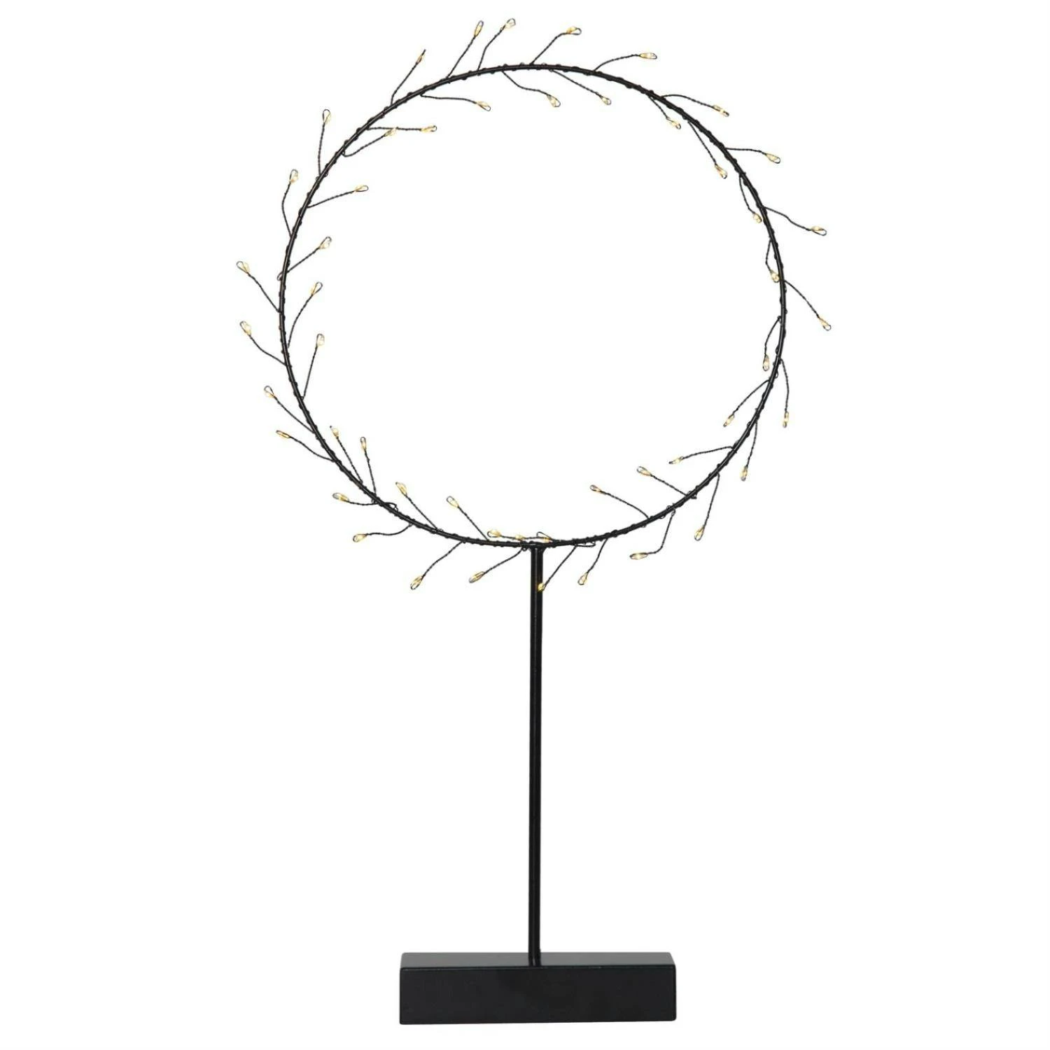 LED Kranz Draht Stehend Tischkranz Leuchtkranz Dekokranz 95LED H: 43cm Für Innen – Bild 2