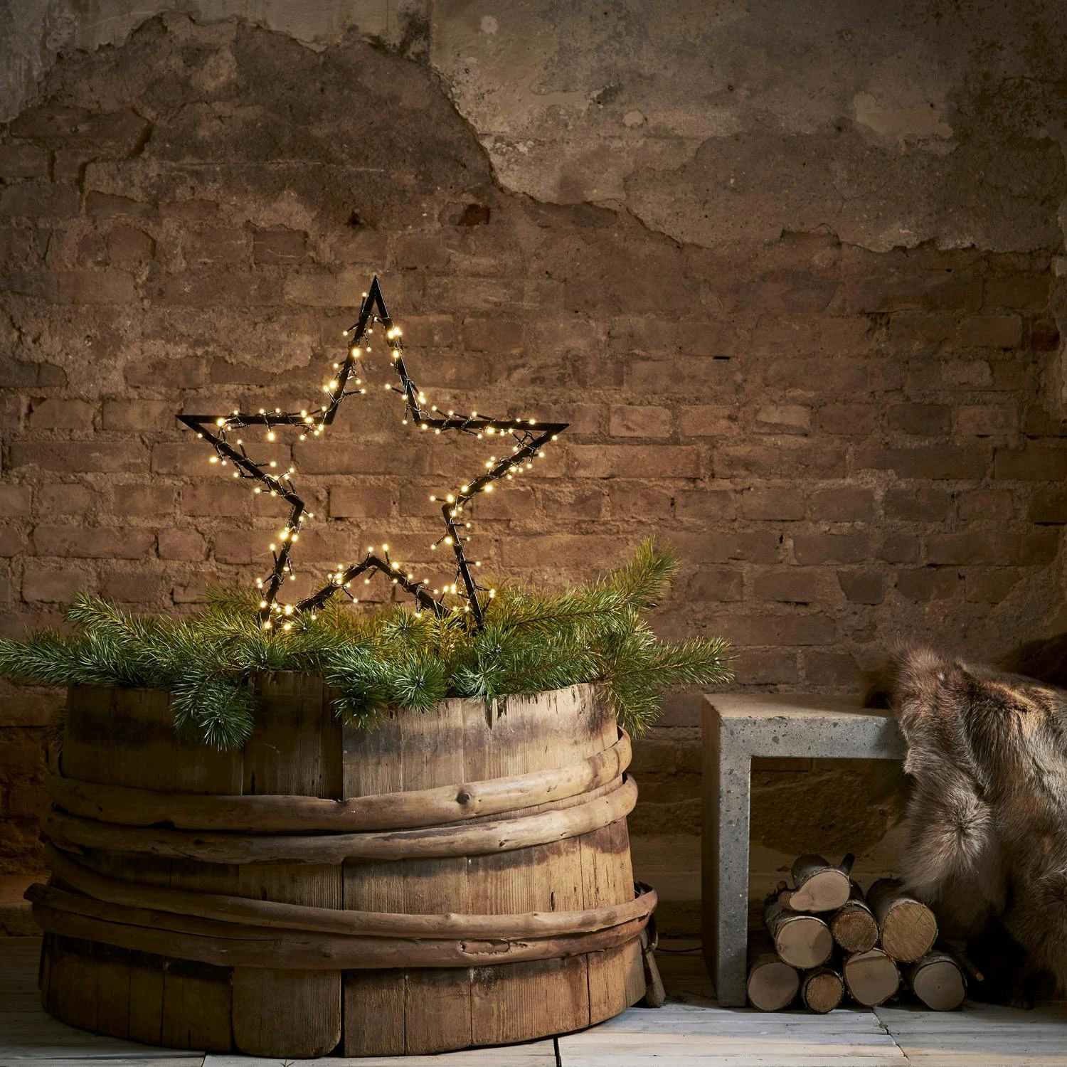 LED Gartenstecker Stern Leuchtstern Lichterstern H: 73cm Weihnachtsdeko F. Außen – Bild 6