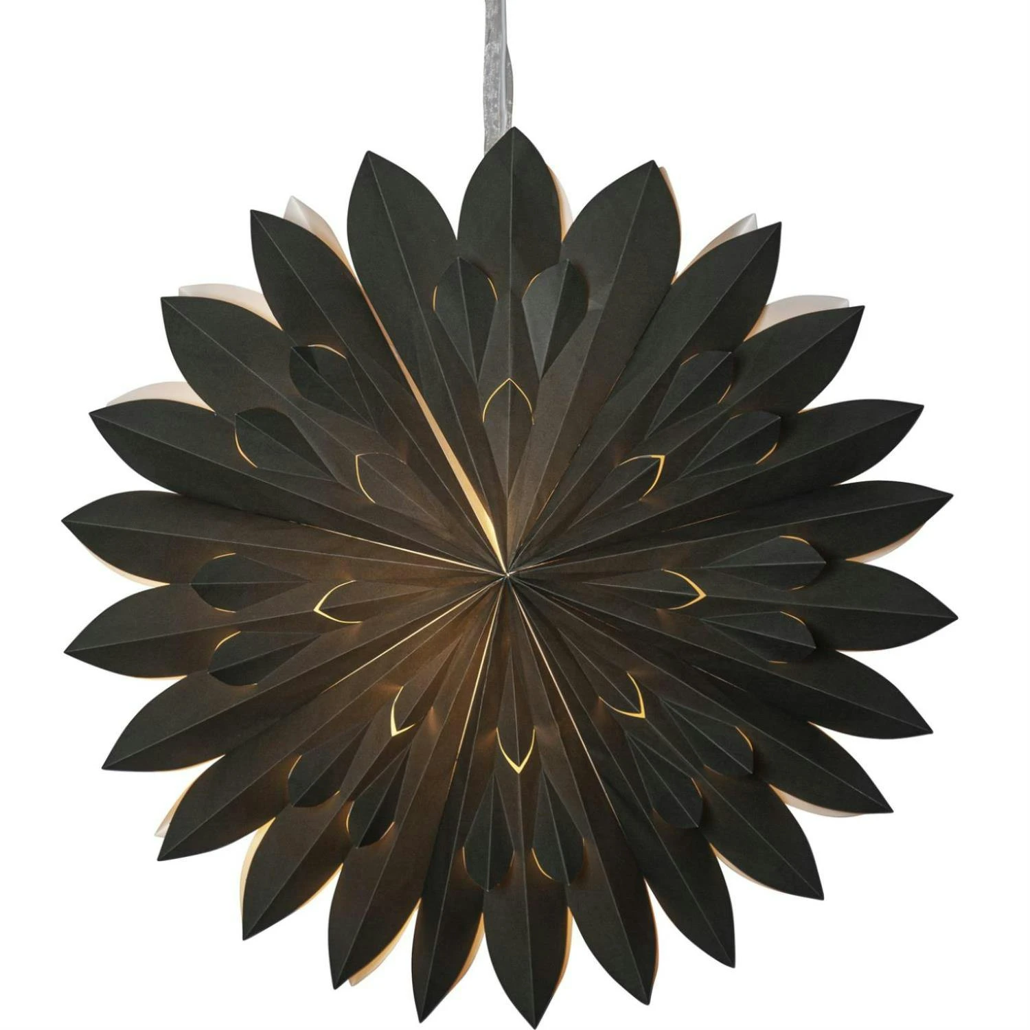 Papierstern Weihnachtsstern Faltstern D: 50cm Dekostern Fensterschmuck Weiß – Bild 3