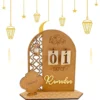 Ramadan Holzkalender 30 Tage Countdown Kalender Eid Ramadan Dekoration Für Zuhause Islamische Muslimische Partydekoration, A