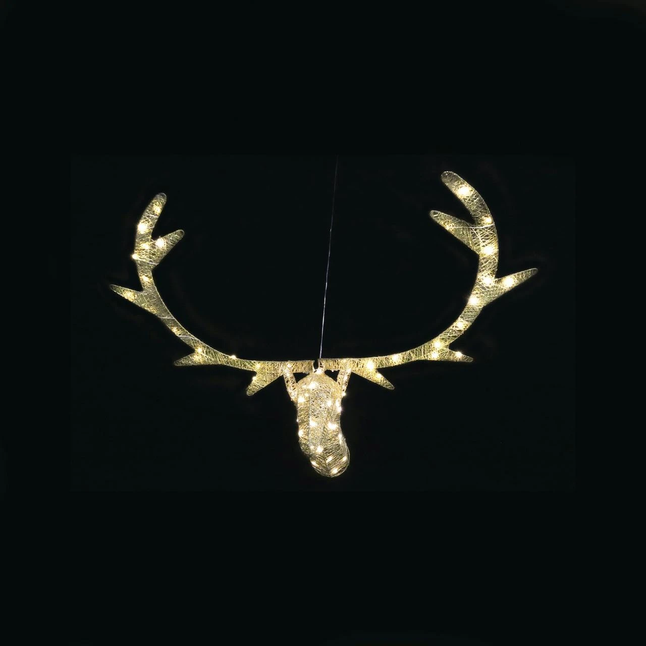 Tarrington House Weihnachtsgeschenk 3er Set, Metall/ PVC/ Kupfer, 40 LED, 1.4 W, Warmweiß – Bild 4