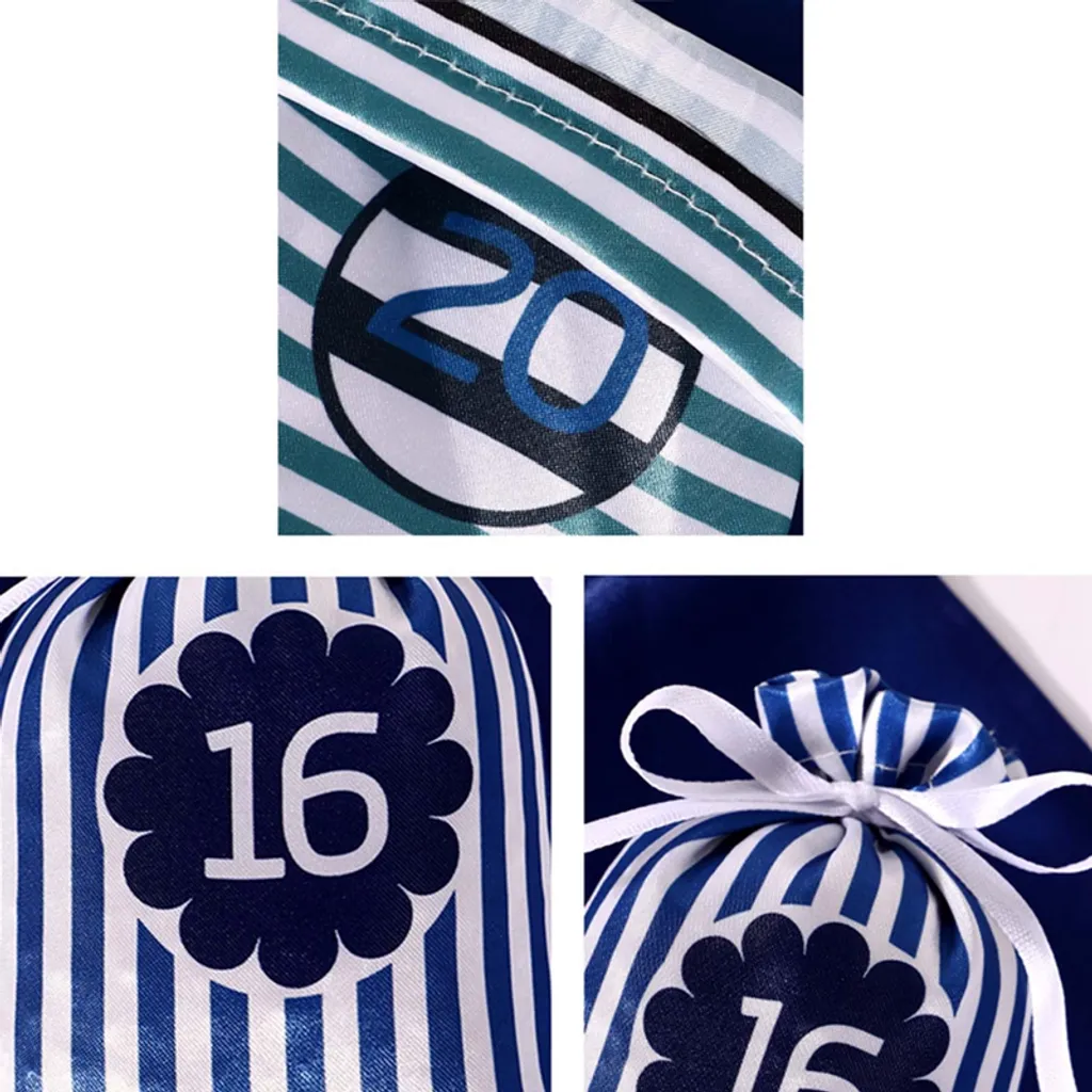 24 Stück Adventskalender Zum Befüllen Weihnachtskalender Weihnachten Säckchen,Adventskalender 2022, Rot – Bild 5