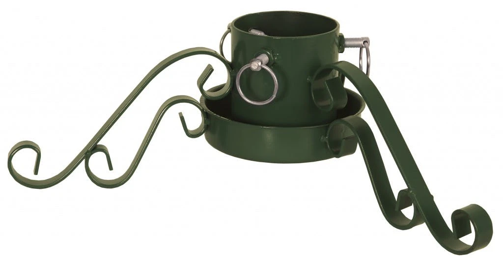 Christbaumständer Weihnachtsbaumständer Baumöhe Bis 2,6m Wassertank 0,9l Gold – Bild 5