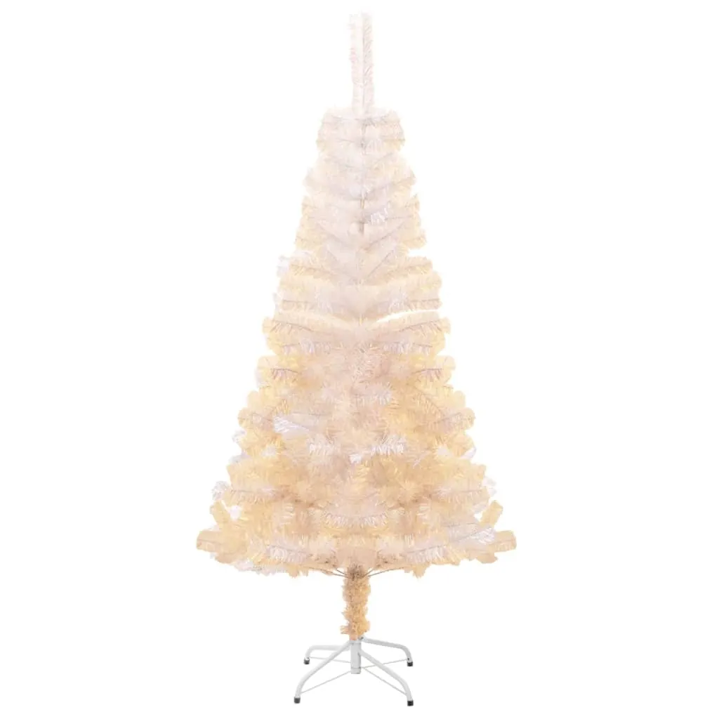VidaXL Künstlicher Weihnachtsbaum Schillernde Spitzen Weiß 150 Cm PVC – Bild 2