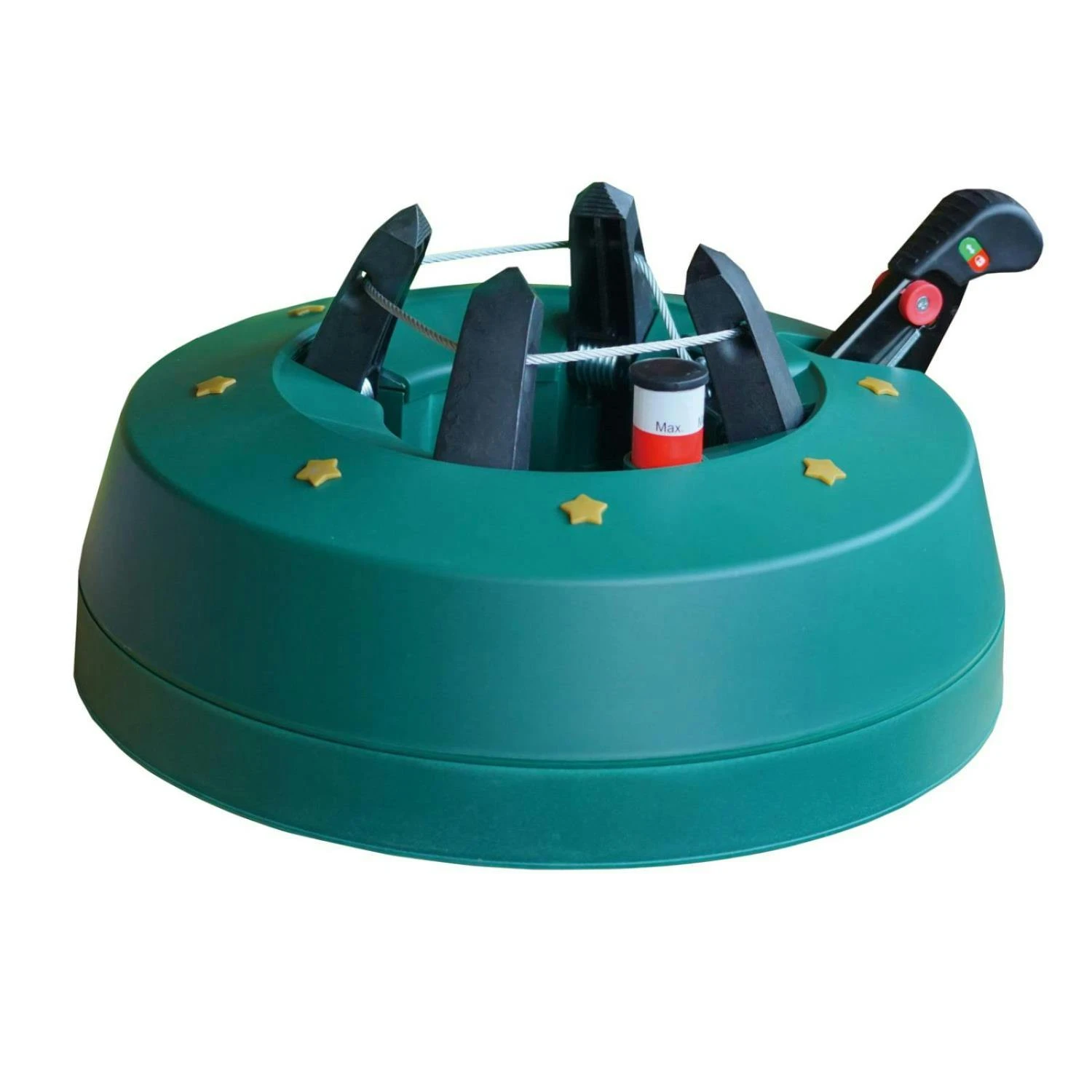 Christbaumständer Weihnachtsbaumständer Baumöhe Bis 2,6m Wassertank 0,9l Gold – Bild 3