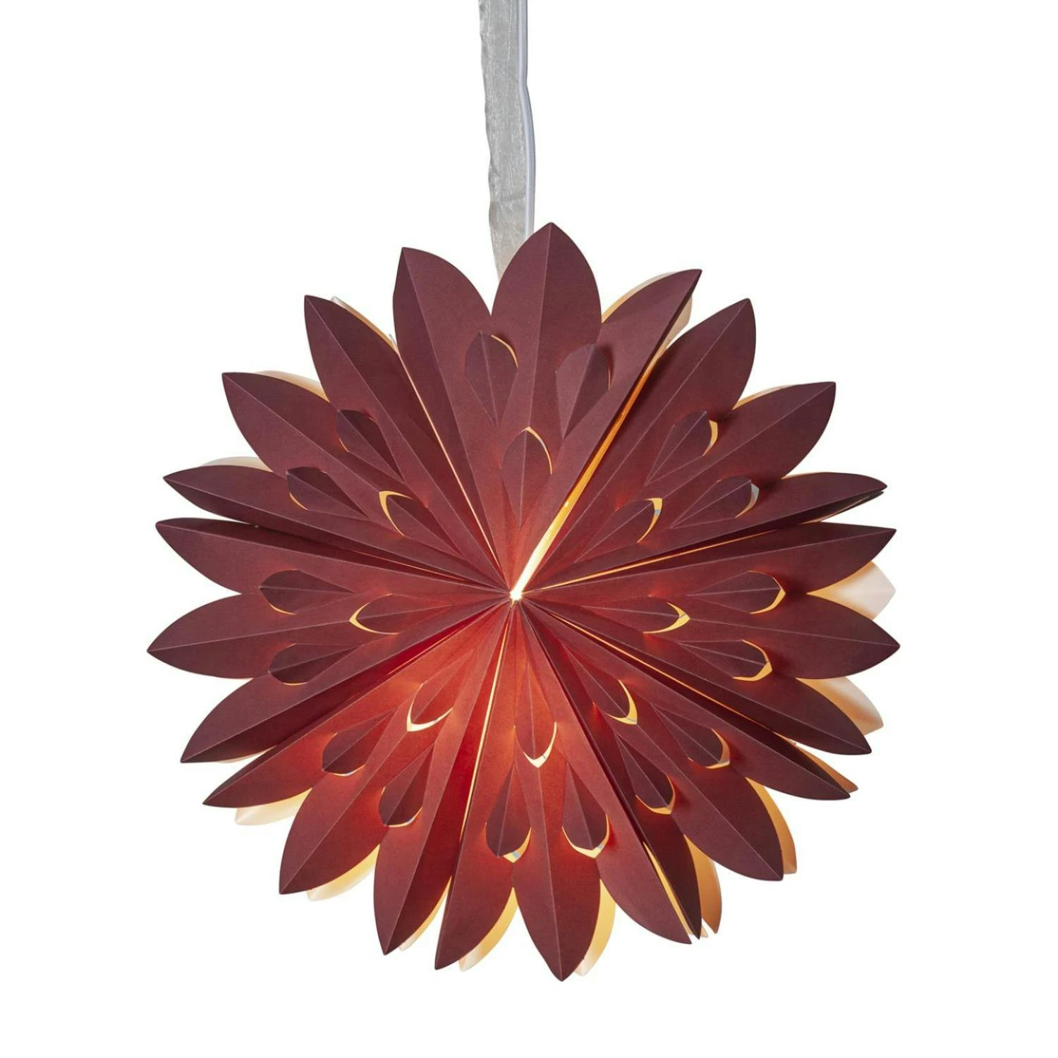 Papierstern Weihnachtsstern Faltstern D: 50cm Dekostern Fensterschmuck Weiß – Bild 4