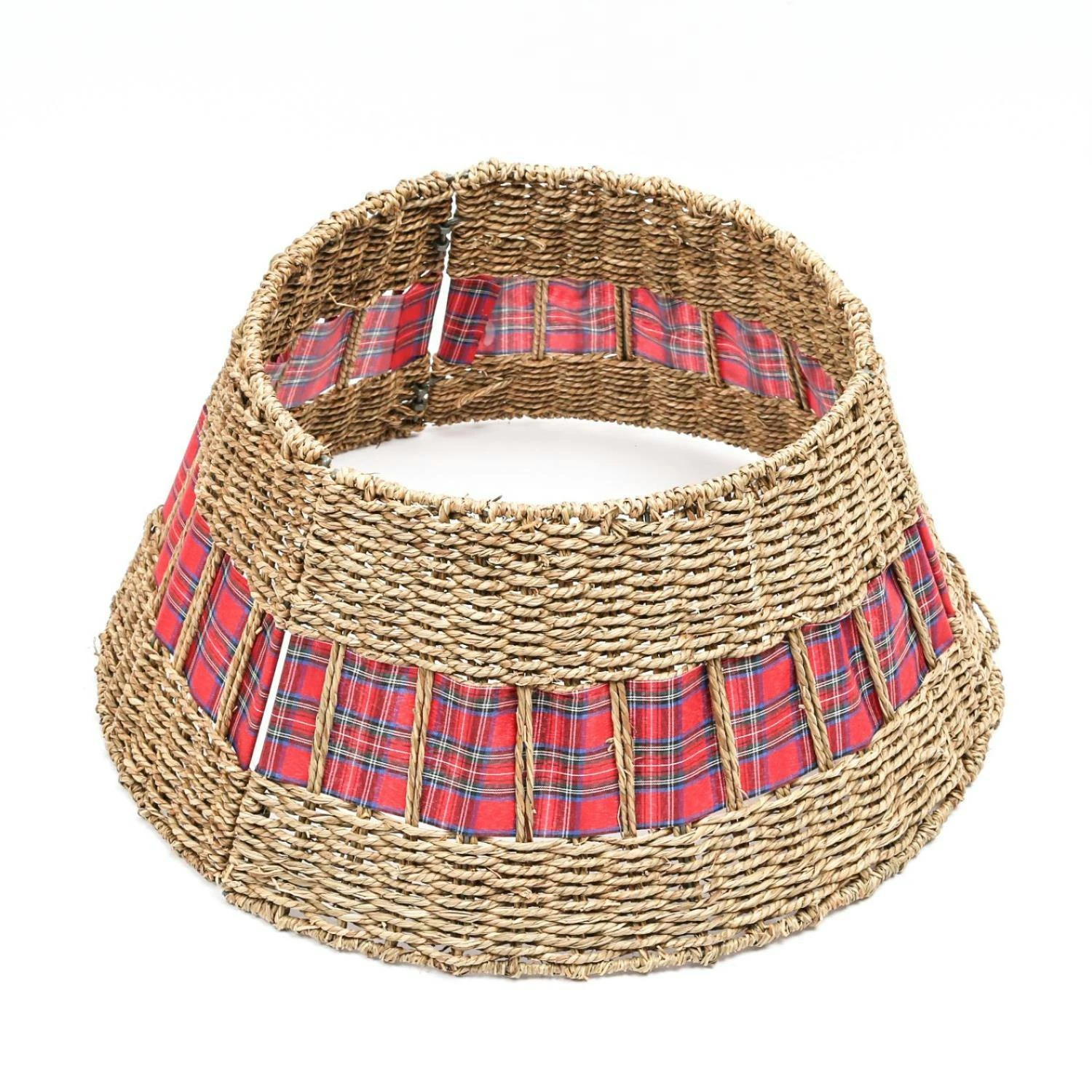 Weihnachtsbaumrock Weidenkorb Für Baumständer D:59cm H:29cm Für Innen Lichtgrau – Bild 5