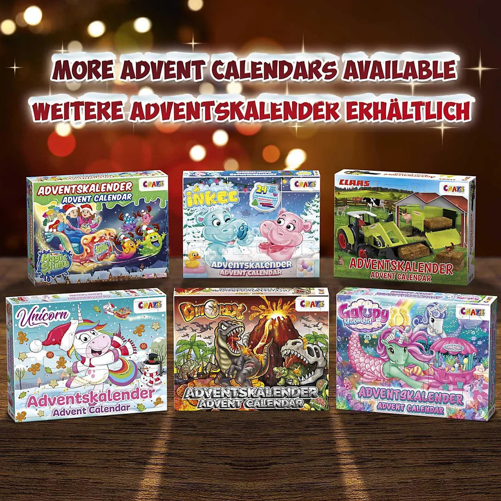 CRAZE Spielwaren Adventskalender Claas Adventskalender Zum Spielen Saison Adventskalender Blackoffer2022 – Bild 12