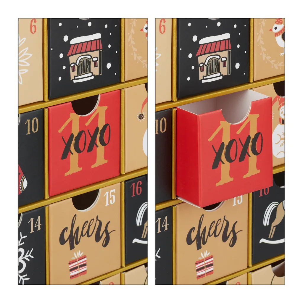 Relaxdays Adventskalender Zum Befüllen – Bild 7