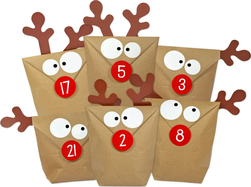 DIY Adventskalender Elch Rentier Zum Selber Befüllen - Wiederverwendbar