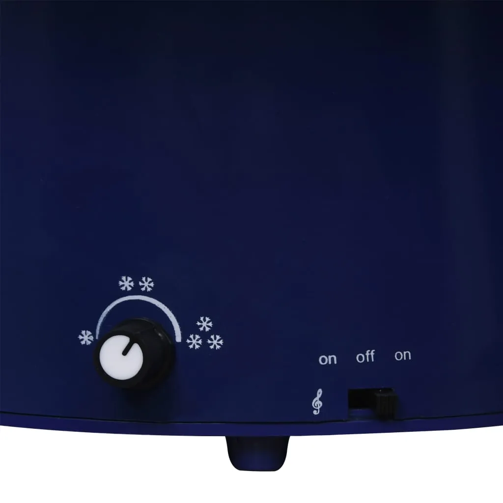 VidaXL Weihnachtsbaum Mit Schnee Und Schirm-Fuß Blau 75 Cm PVC – Bild 6