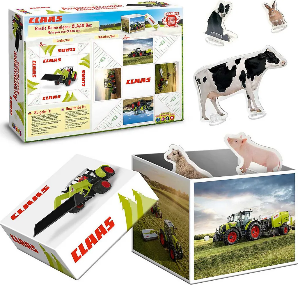 CRAZE Spielwaren Adventskalender Claas Adventskalender Zum Spielen Saison Adventskalender Blackoffer2022 – Bild 4