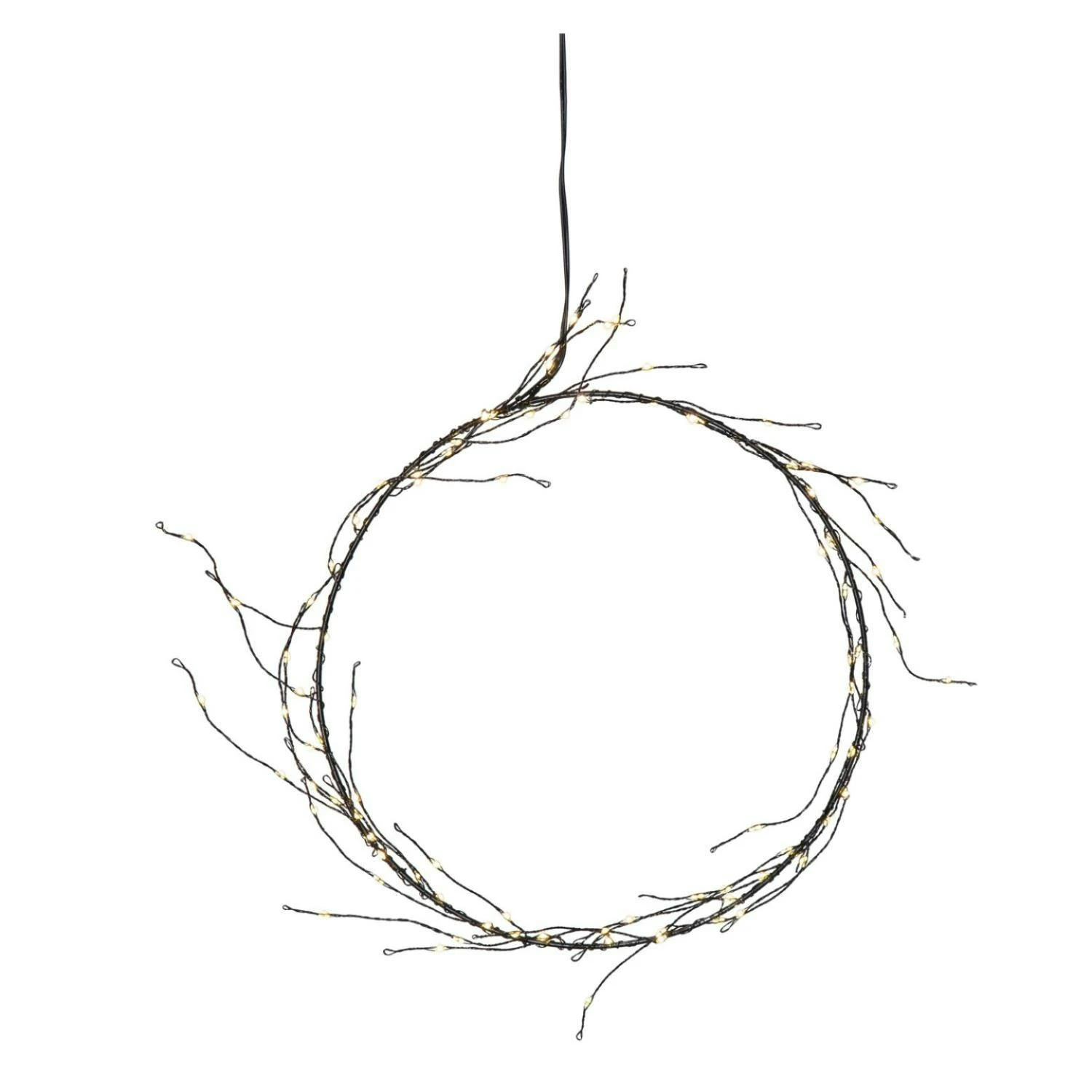 LED Kranz Draht Stehend Tischkranz Leuchtkranz Dekokranz 50LED H: 43cm Batterie â Bild 4