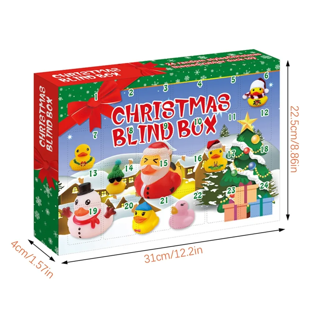 2022 Weihnachten Adventskalender, 24 Tage Ente Spielzeug Weihnachts Countdown Kalender Blindbox Weihnachtsgeschenk Für Erwachsene Und Kinder – Bild 11