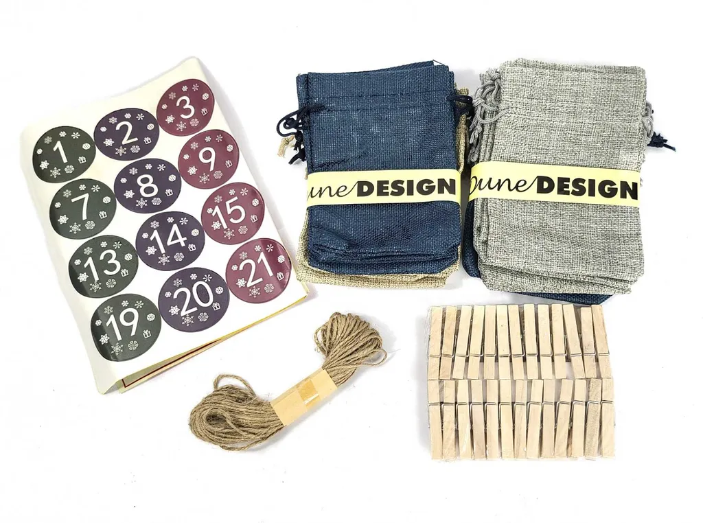 DIY Adventskalender Zum Befüllen - 24 Geschenk Säckchen - Komplettes Bastelset – Bild 12
