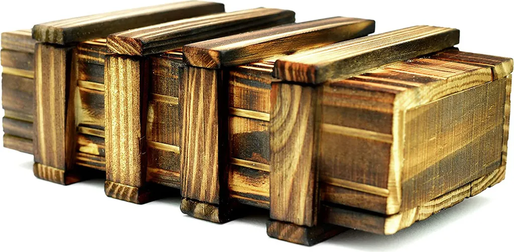 Magische Geschenkbox Aus Holz Geld Geschenk Verpackung Rätselbox Groß 2 Geheime Fächern Für Geldgeschenke, Gutscheine, Schmuck Mystery Knobelspiel Hochzeit Geburtstag Geschenk… – Bild 5
