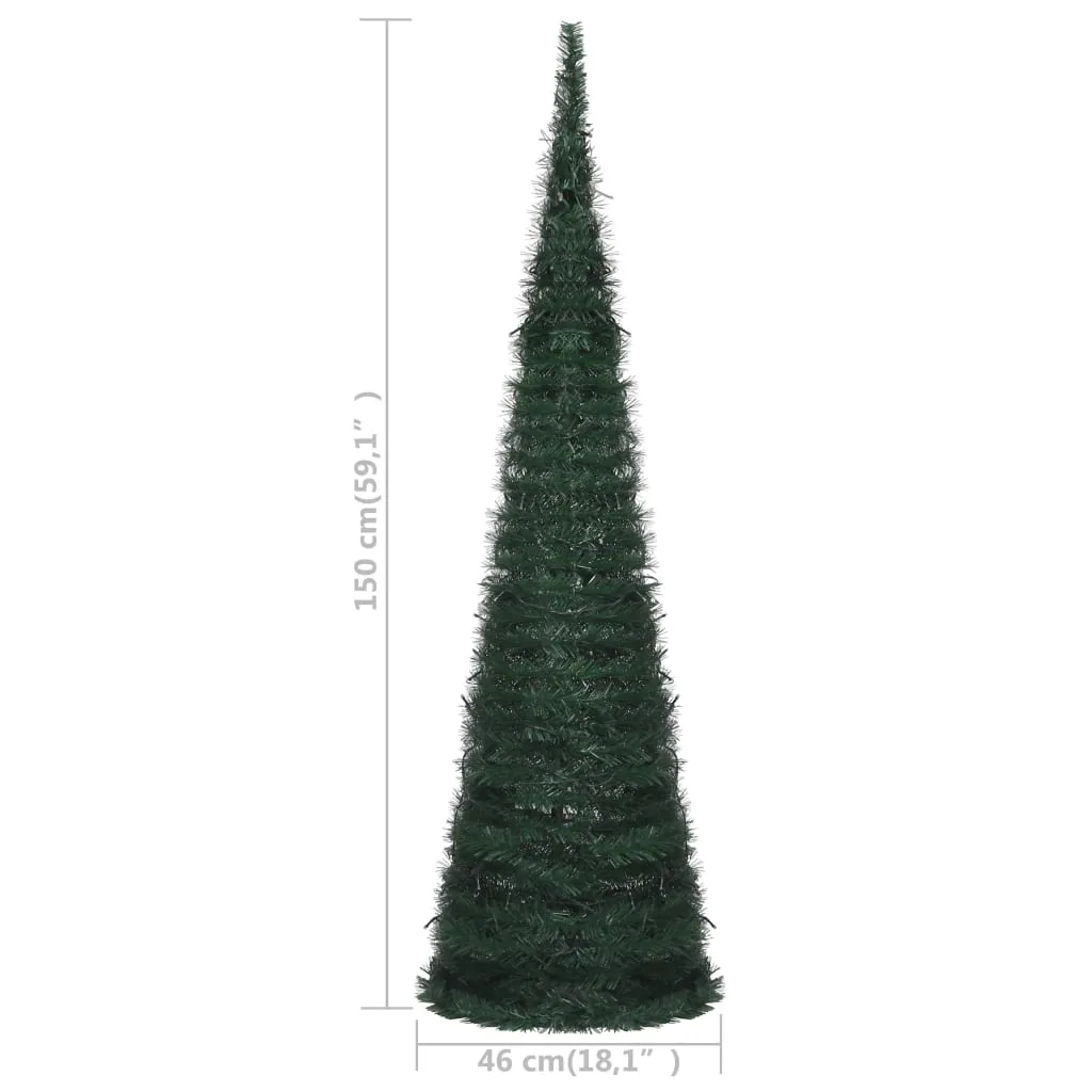 VidaXL Künstlicher Pop-Up-Weihnachtsbaum Mit LED Grün 150 Cm – Bild 8