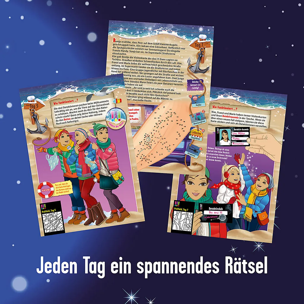 KOSMOS 632458 Die Drei !!! Adventskalender 2022 – Bild 4