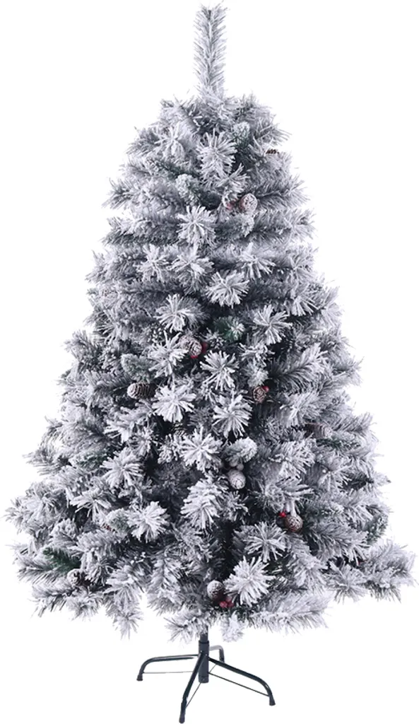 SVITA Künstlicher Weihnachtsbaum Tannenbaum Deko Christbaum Kunstbaum PVC 150 Cm Weiß