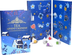 Tee Buch Adventskalender 2023 Groß - 35 X 24 Cm - Weihnachten Advent Kalender Probier Set Geschenkidee