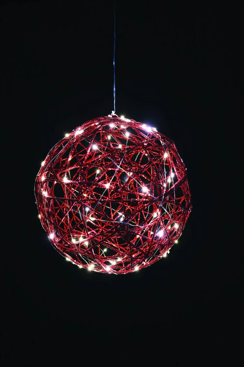 Tarrington House Weihnachtsgeschenk 3er Set, Metall/ PVC/ Kupfer, 40 LED, 1.4 W, Warmweiß – Bild 5