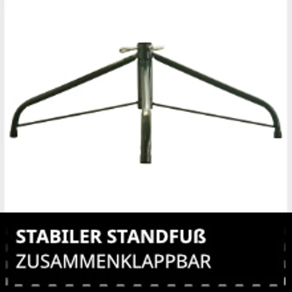 SVITA Künstlicher Weihnachtsbaum Tannenbaum Deko Christbaum Kunstbaum PVC 150 Cm Weiß – Bild 5