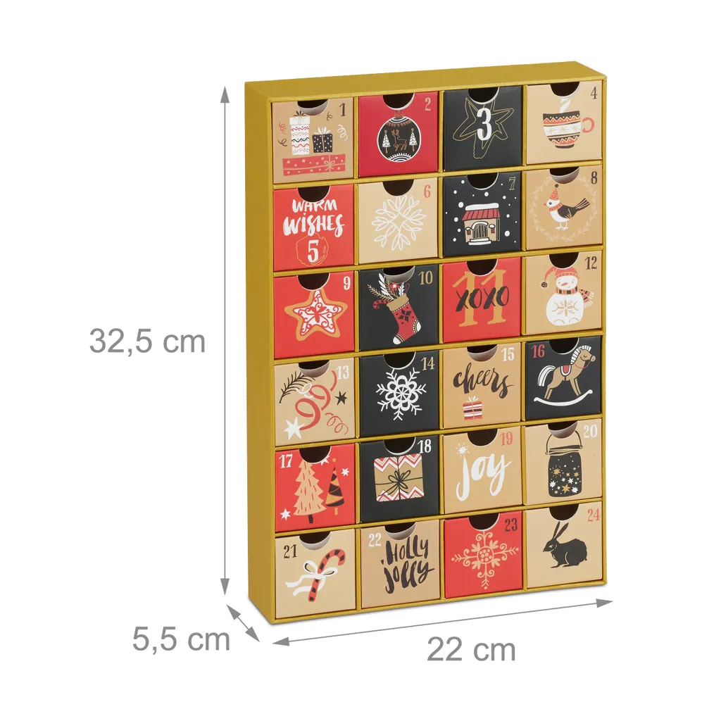 Relaxdays Adventskalender Zum Befüllen – Bild 4