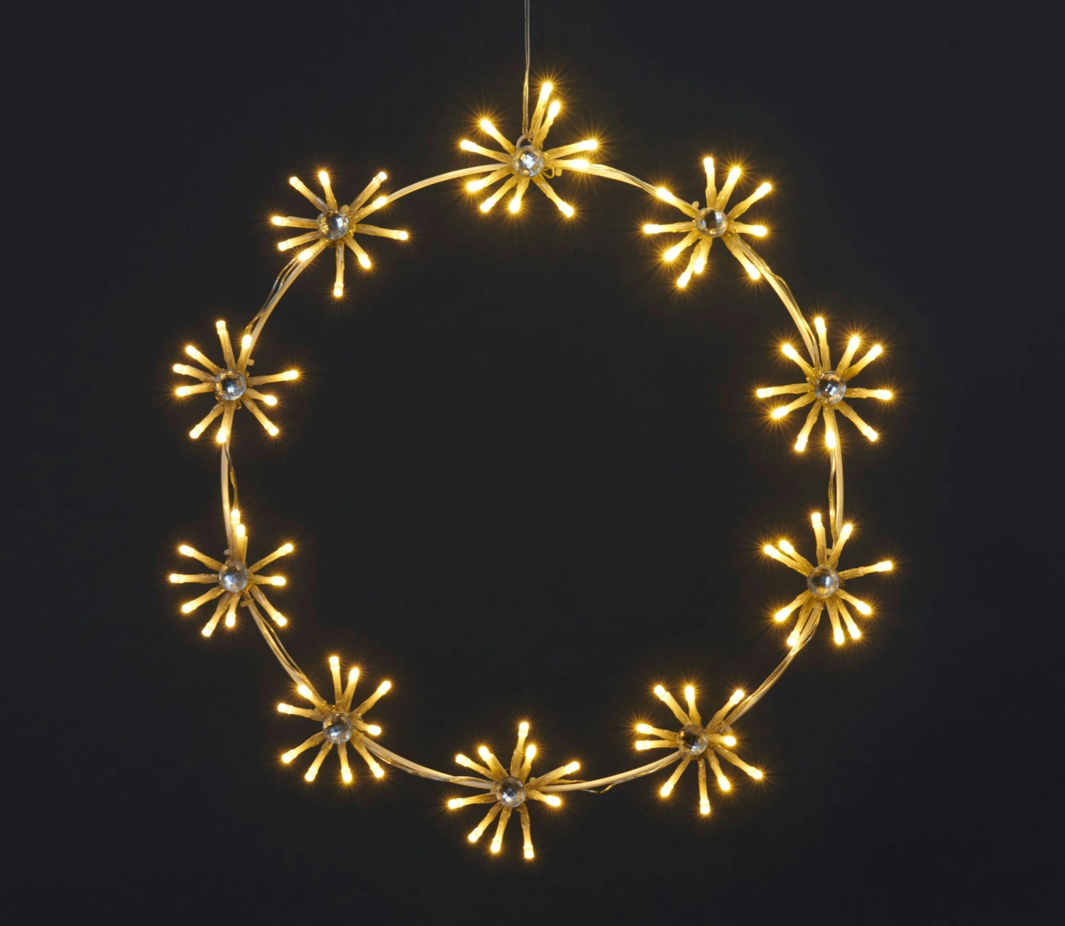 Tarrington House LED Strahlenstern, Metall/PVC, 47 X 49 X 7 Cm, 110 LED, 3 W – Bild 2