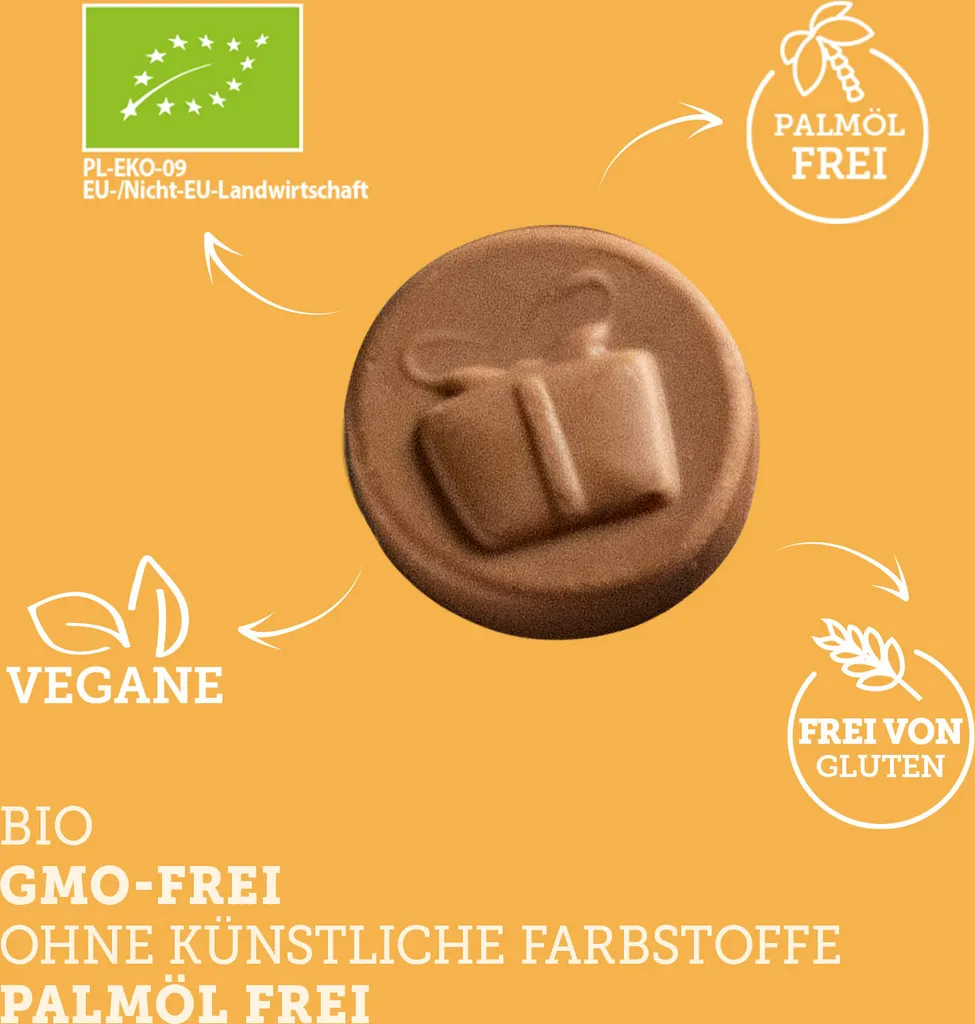 Vegan Adventskalender Mit ORGANIC Schokolade | BIO Weihnachtskalender 2022 | Snack-Kalender Für 2022 – Bild 6