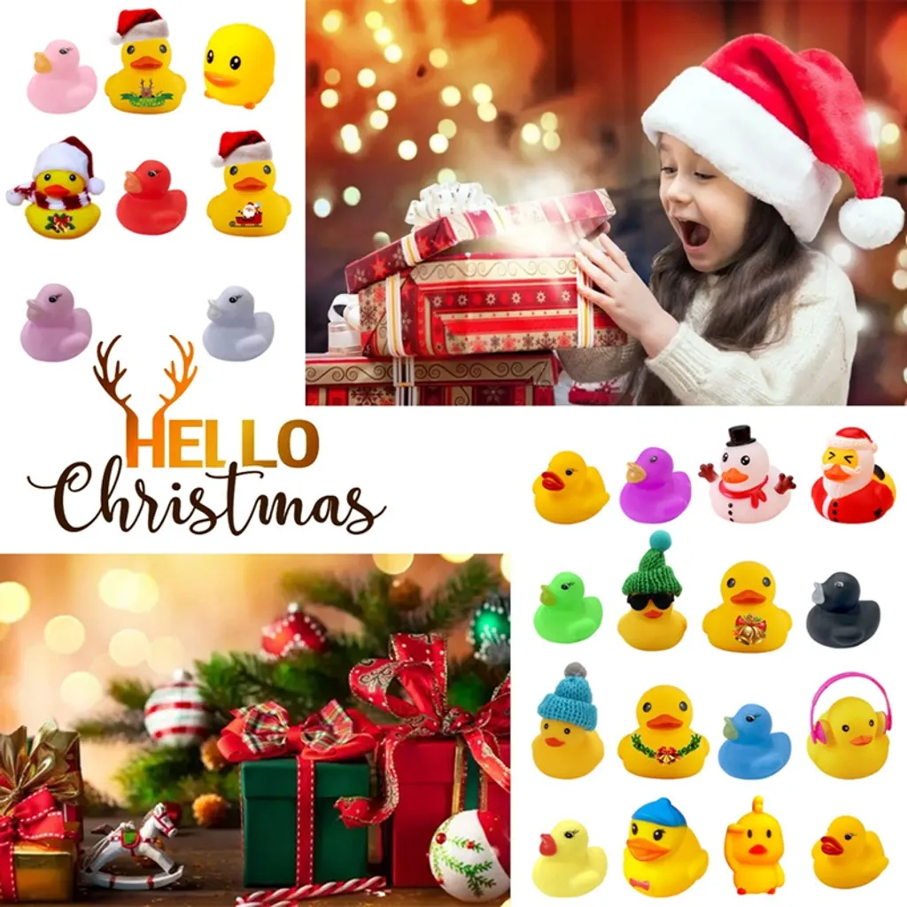 2022 Weihnachten Adventskalender, 24 Tage Ente Spielzeug Weihnachts Countdown Kalender Blindbox Weihnachtsgeschenk Für Erwachsene Und Kinder – Bild 7