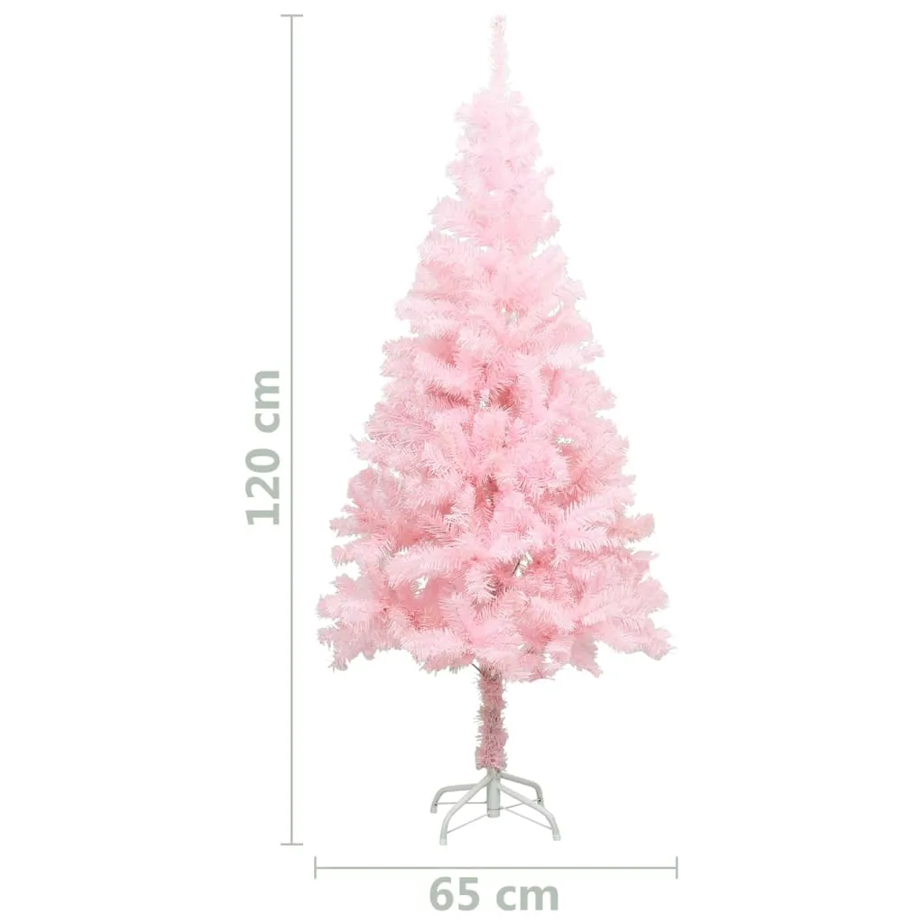 VidaXL Künstlicher Weihnachtsbaum Mit Ständer Rosa 120 Cm PVC – Bild 5