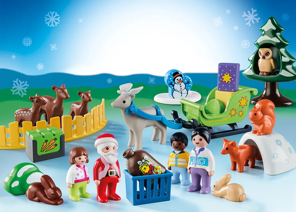 PLAYMOBIL 9391 1.2.3 Adventskalender "Waldweihnacht Der Tiere" – Bild 2