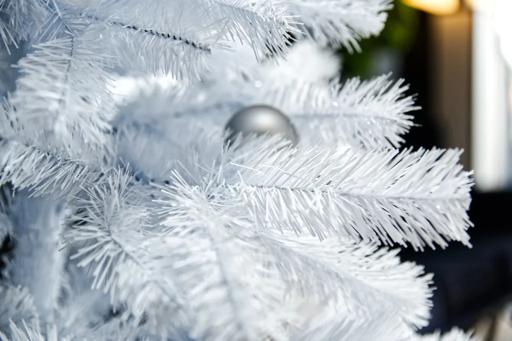 Weihnachtsbaum Künstlich Tannenbaum Christbaum EU Tannenweiß 200 Cm Inkl. Ständer – Bild 5