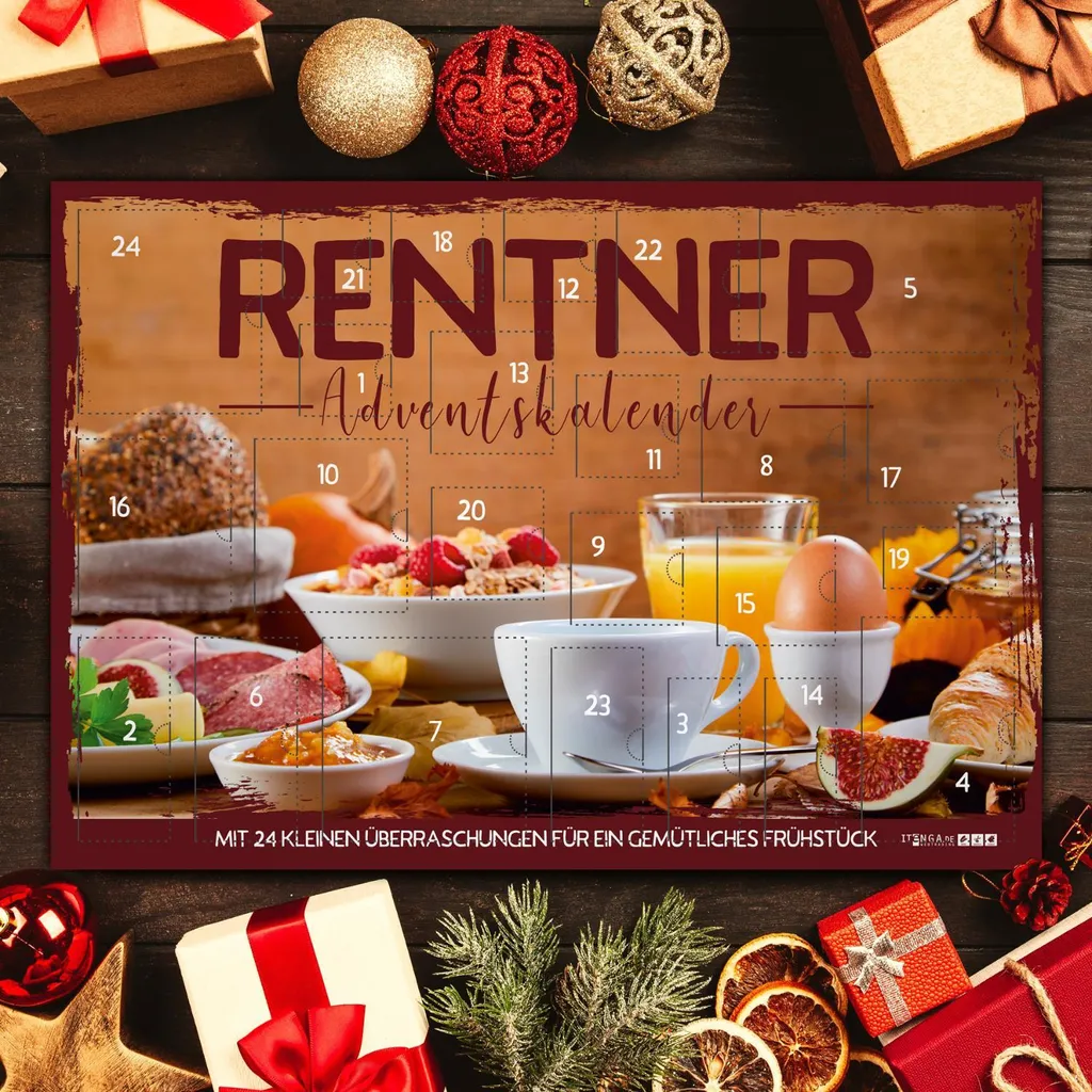Itenga Adventskalender Rentner - Rentner Adventskalender Mit Frühstücksartikeln – Bild 5