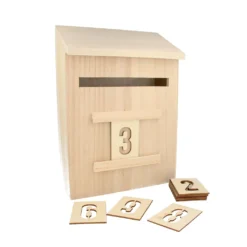 Adventskalender - Holzbriefkasten 28 Cm