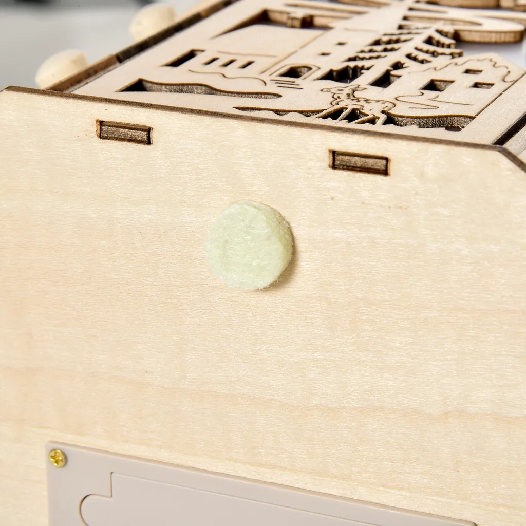 HOMCOM Weihnachts-Adventskalender Mit 24 Zugkästen Weihnachtskalender Mit LED-Lichtern Adventskalenderbox Sperrholz-Platte Naturholz 25 X 20 X 29 Cm – Bild 8