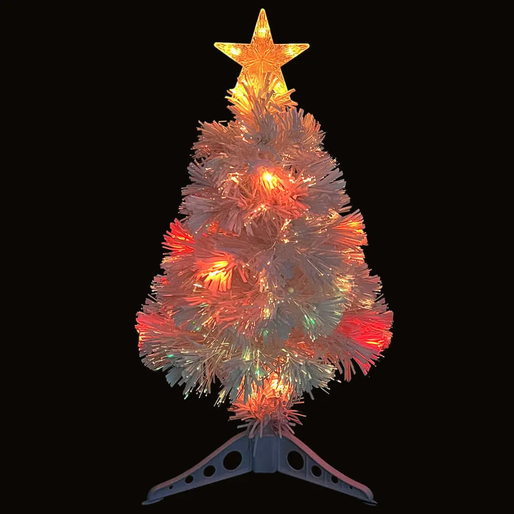 VidaXL Künstlicher Weihnachtsbaum Mit LED Weiß 64 Cm Glasfaser – Bild 3