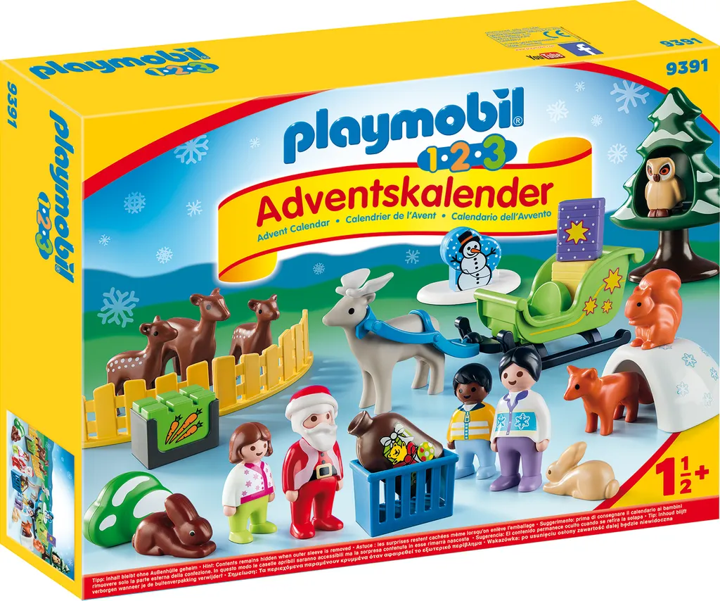 PLAYMOBIL 9391 1.2.3 Adventskalender "Waldweihnacht Der Tiere"